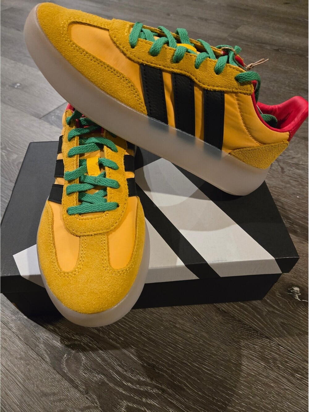 adidas Barreda Decode J Football Jamaica HQ9468 Youth 5 New Box